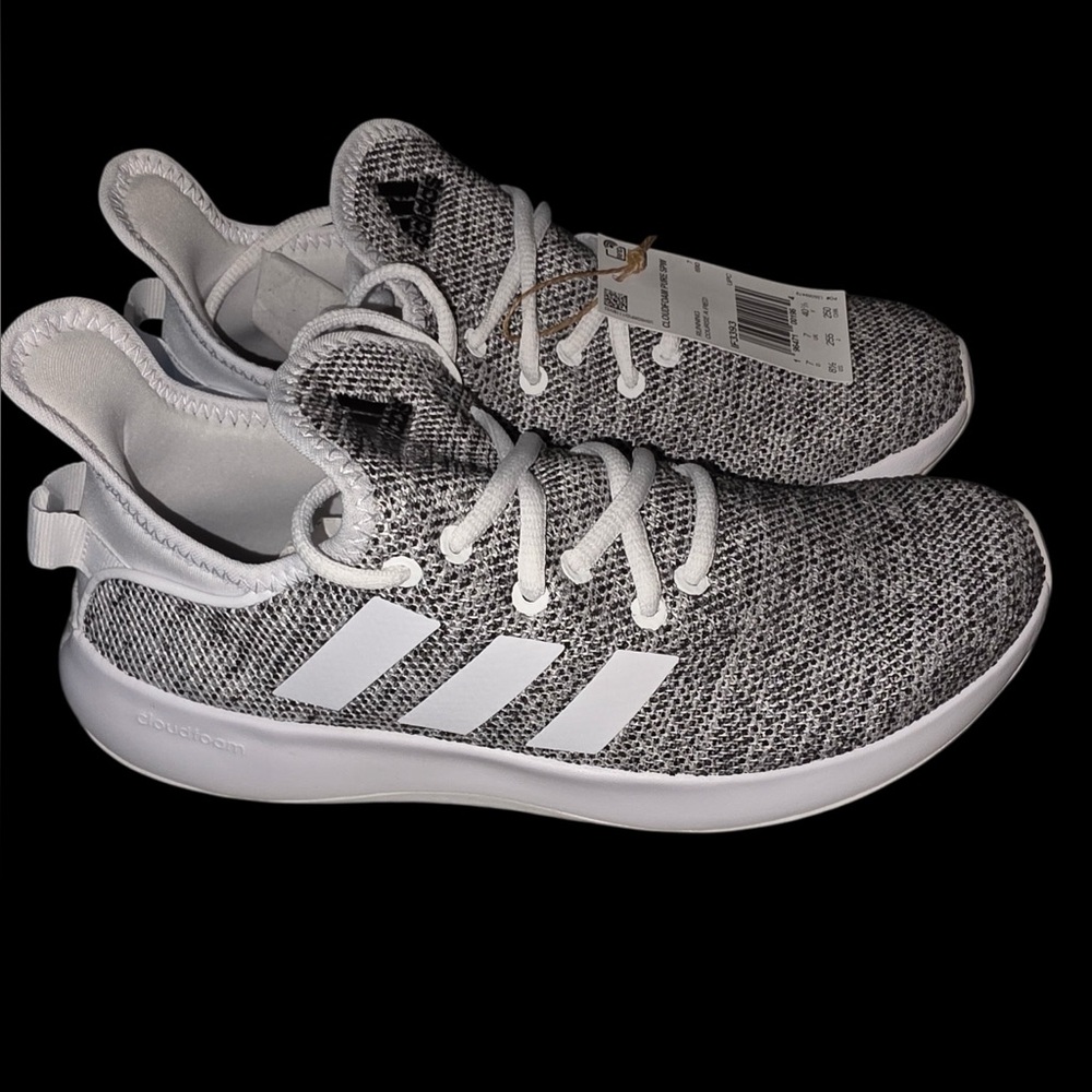 Adidas Gray and White Cloudfoam Pure